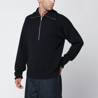 Christophe Lemaire Charcoal grey wool-blend cardigan