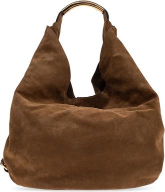 Moschino Suede Shopper Tas - Dames - Shoppers - Bruin - ONE Size - Su&egrave;de - Tassen