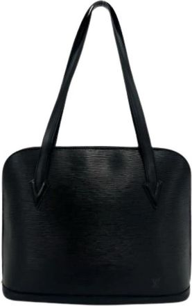 Louis Vuitton Pre-owned Vintage Schoudertas - Dames - Vintage Schoudertas - Zwart - ONE Size - Leer - Vintage