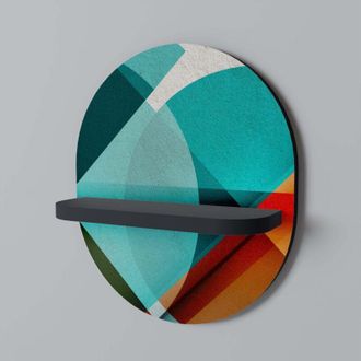 OEM Circular Rhapsody Estante Ovalado Negro