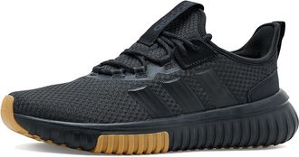 adidas Kaptir 4.0 Shoes Mens Running Shoes Black/Black/Gum : 10.5 D - Medium, Leather/Textile