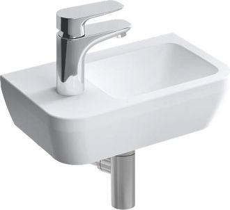 Vitra Conjunto De Lavabo 37x22 Cm, Orificio Para Grifo A La Izquierda + Sif&oacute;n (7090-003-0028-set)