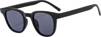 Generic Small Frame Mens Vacation Sunglasses Outdoor Womens Vacation Sun Glasses(Black)