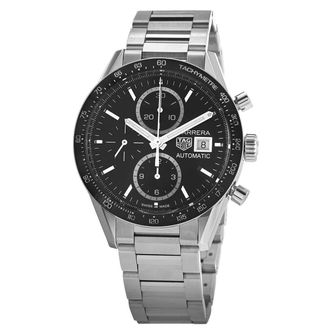 Tag Heuer Carrera Chronograph Automatic Black Dial Watch CV201AJ.BA0715