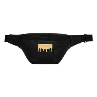 Sprayground Gold Brick Drip Savvy Crossbody Black 910B9048NSZ