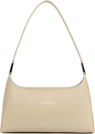 Lancaster Suave Ace Zip M Schoudertas - Dames - Schoudertassen - Beige - ONE Size - Leer - Tassen
