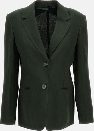 Max Mara Giacca Lino Monopetto Bello