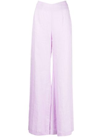 Faithfull The Brand Pantaloni La Plage de Mau dritti - Viola