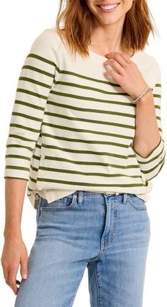 Tommy Bahama Bahama Bliss Stripe Knit Top in Coconut at Nordstrom, Size X-Small