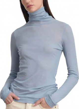 B Sides Womens Jana Turtleneck Top In Blue