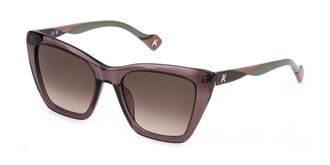 Yalea SYA198 HOMA 07AY Womens Sunglasses Brown Size 55
