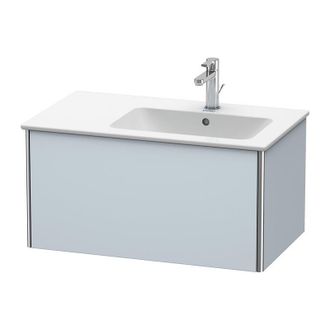 Duravit Duravit Xsquare Mueble De Pared 81.0 X 47.8 Cm, 1 Caj&oacute;n, Para Lavabo Me De Starck 233683, 234583, 234683, Color (frente/cuerpo): Laca De Seda Azul Cla