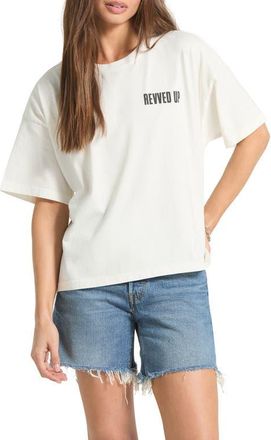 Brixton Revved Up Boxy Graphic T-Shirt in Off White at Nordstrom, Size X-Small
