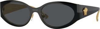 Versace Zonnebrillen - unisex - Zonnebrillen - Zwart - 56 MM - Accessoires