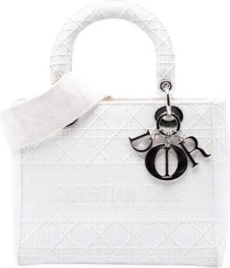 Dior Pre-owned Lady D-Lite - Dames - Pre-owned - Wit - Maat: ONE Size Leer