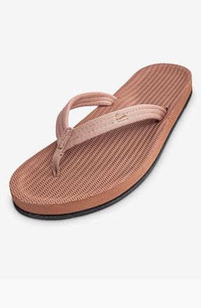 indosole Responsibly-Made Tire Sole Easy Living Flip Flops in Rust at Nordstrom, Size 10