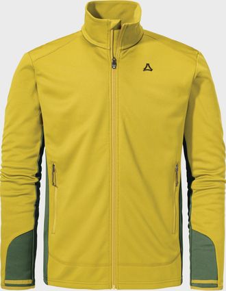 Sch&ouml;ffel Fleecejacke SCH&Ouml;FFEL Hiking Fleece Jk Style Milagle MNS, Herren, Gr. 48, gelb (5455, gelb), Oberstoff: 100% Polyester; Futter: 100% Polyester, regular