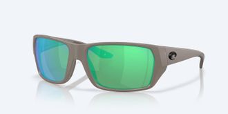 Costa Unisex Tailfin Polarized Sunglasses In Matte Gray Green Mirror