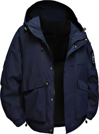 Generic KQIVAM Mens Jackets Men Practical Workwear Coats Mens Industrial Jacket With Waterproof Coating Mens Task Jackets Men Coats With Spacious Pockets And 