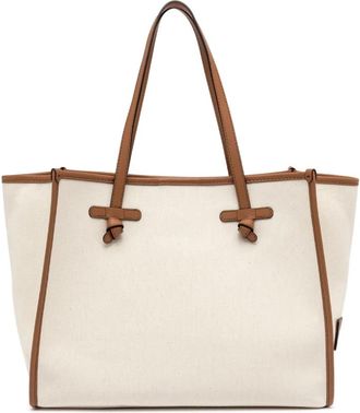 Gianni Chiarini Marcella Tote Bag - Dames - Shoppers - Beige - ONE Size - Leer - Tassen