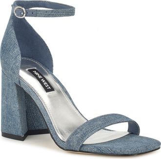 Nine West Ilea Ankle Strap Sandal in Medium Blue at Nordstrom Rack, Size 6.5