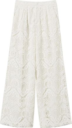 Twin-Set Pantaloni in pizzo - Bianco