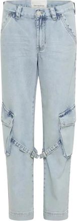 One Teaspoon Blauwe cargostijl damesjeans - Dames - Regular Fit Jeans - Blauw - W31 - Katoen - Jeans
