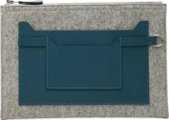 Herm&egrave;s Pre-owned Hermes Epsom and Felt Toodoo 29 Clutch Ladies JPSV0QIWBN6234HU