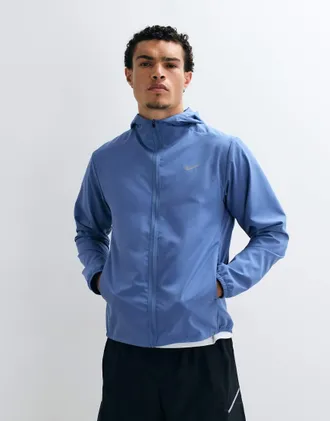 Nike Form Dri-FIT giacca con cappuccio blu