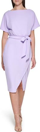 Kensie Tie Front Blouson Dress in Ultra Violet at Nordstrom Rack, Size 6
