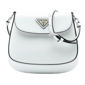 Prada Pre-owned Vintage Crossbody Bag - Dames - Pre-owned - Wit - Maat: ONE Size Zijde