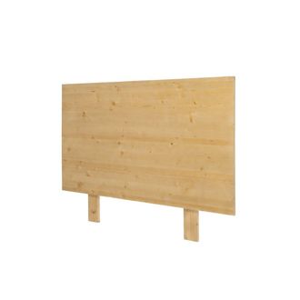 Hannun Cabecero de cama madera maciza de abeto de color natural de 160 cm
