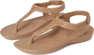 Aetrex Skyler Womens Sandals Champagne Embellished : 10 M (B), Synthetic