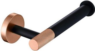 OEM Portarrollos De Papel Higi&eacute;nico Color Oro Rosa - Dise&ntilde;o Moderno, Acanalado Y Para Montaje En Pared