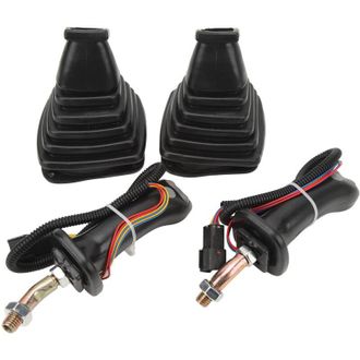 OEM Empu&ntilde;aduras Tipo Joystick De 3 Botones Para Pala, 2 Piezas, Con Cubierta Antipolvo De Repuesto Para Doosan Dh Dx150 215 225 300 370-9c-crezuo