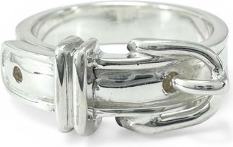 Herm&egrave;s Silver Silver 925 Band Ring (Pre-Owned)