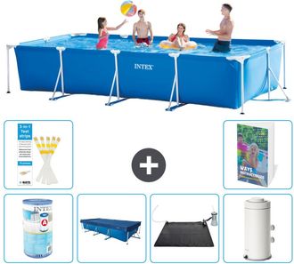 Intex Piscina Con Estructura Rectangular - 450x220x84 Cm - 7-piezas S168