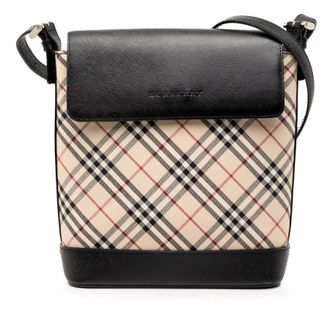 Burberry Pre-owned Burberry Nova Check Canvas Crossbody Ladies 02NL0328KYV9S3FZ