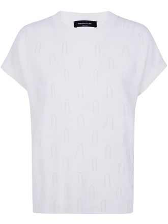 Fabiana Filippi Sweater Cap Sleeve Platinum