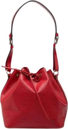 Louis Vuitton Pre-owned Petit Noe Bucket Bag - Dames - Vintage Tas - Rood - ONE Size - Leer - Vintage