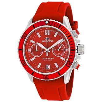 Seapro Mens Thrash Red Dial Watch