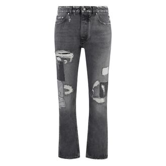 Palm Angels Straight Jeans, male, Gray, Size: W31 Straight leg jeans