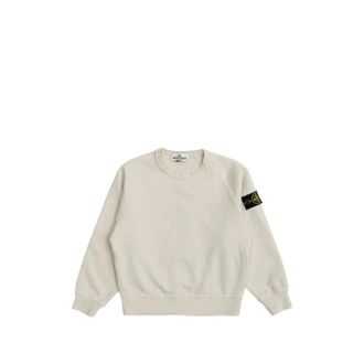 Stone Island Crew Neck Sweatshirt - male - Stone Island - Kids Sweatshirts - Gray - 8 Y - Kids