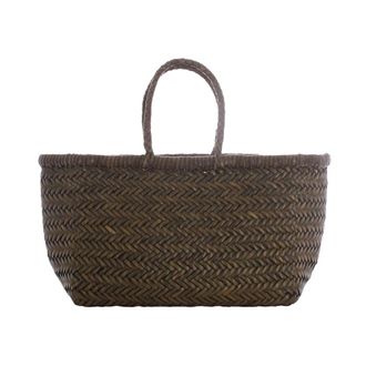 Dragon Diffusion Tote Bags, female, Green, Size: ONE SIZE Triple Jump Woven Leather Tote