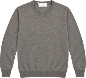Cashmere Company Girocollo F.14 - Heren - Ronde hals truien - Grijs - XL - Wol - Truien & Vesten
