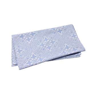 Vietri Damask Runner In Blue