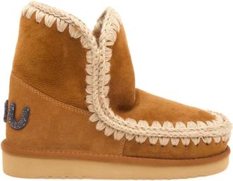 Mou Schoenen, Dames, Bruin, 39 EU, Wol, Eskimo 18 Glitter Logo