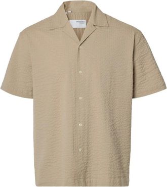 Selected Heren, Overhemden, Beige, Maat: L