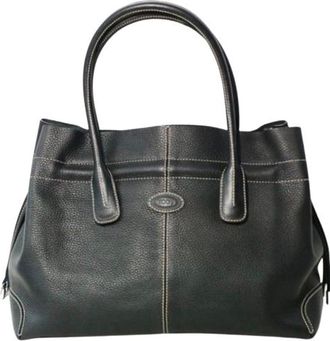 Tod's Black Leather Lady D Bag
