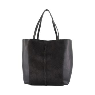 Toteme Bolso Tote de Pelo de Cabra Roam - Bags - Mujer - Negro - ONE SIZE